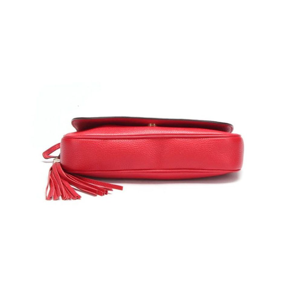 Pre Loved Gucci Gucci Soho Leather Chain Crossbody Bag Red -Pre Owned Condition - Picture 6 of 8